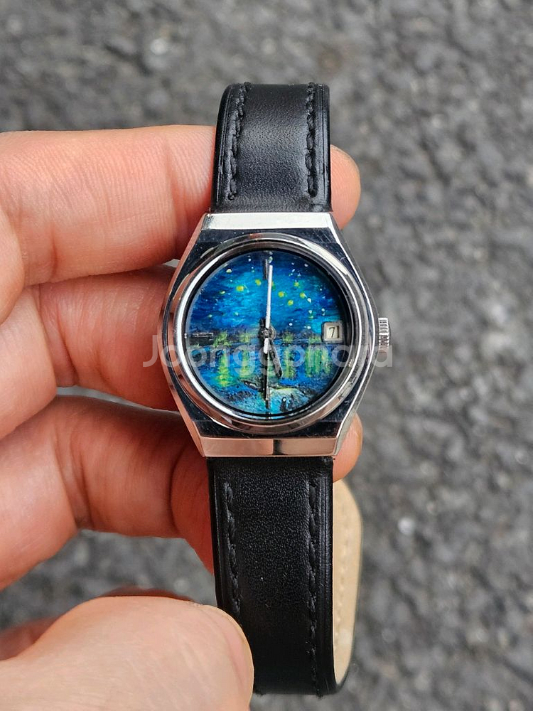 고흐별밤 빈티지시계 수동--5