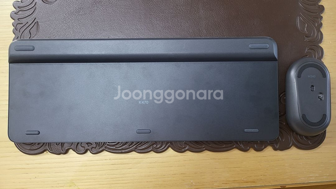 로지텍 K470+M350 무선 무소음 키보드 마우스--1