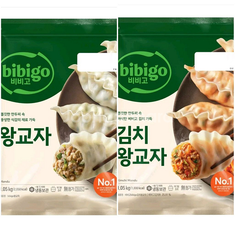 비비고 왕교자 만두 1.05kg 4개 (고기3.김치1)--0