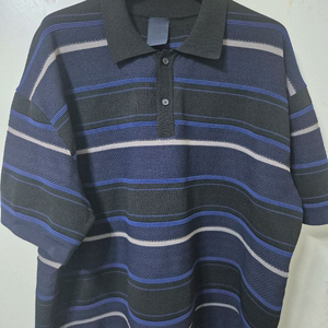 준지 25SS 스트라이프 티칼라 니트 L