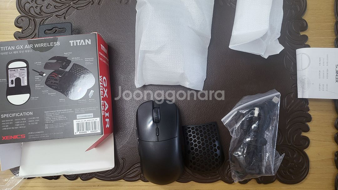 제닉스 TITAN GX AIR 마우스 팝니다.(택포)--0
