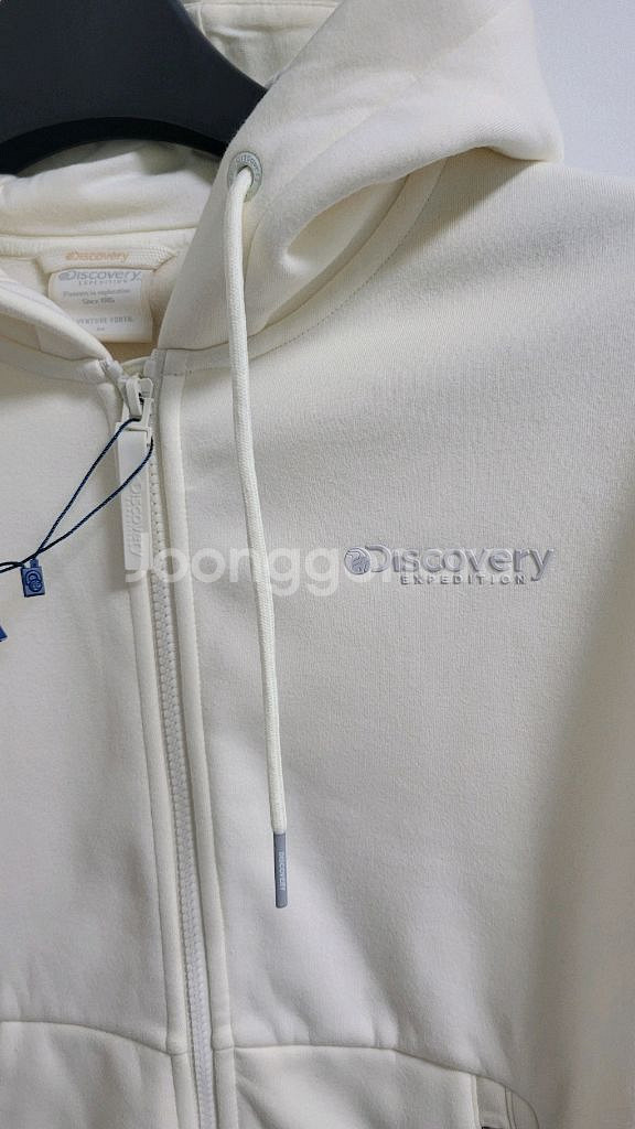 새상품)디스커버리 여성 기모 면후드집업 100--1