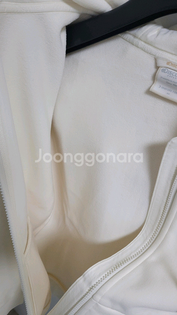 새상품)디스커버리 여성 기모 면후드집업 100--6