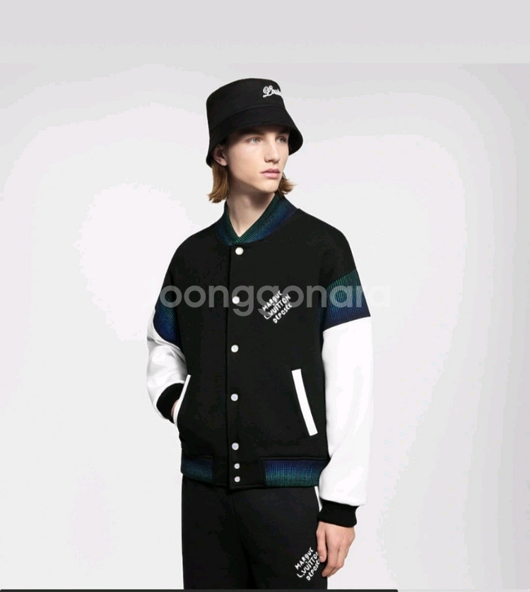 루이비통 코튼 져지 바시티 블루종(새상품)--1