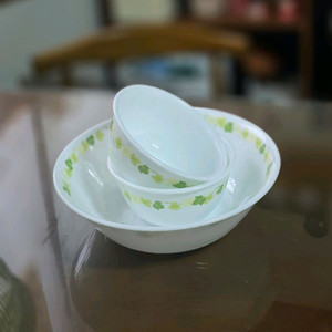 코렐 그린잎사귀 냉면기1,밥공기2,개당가