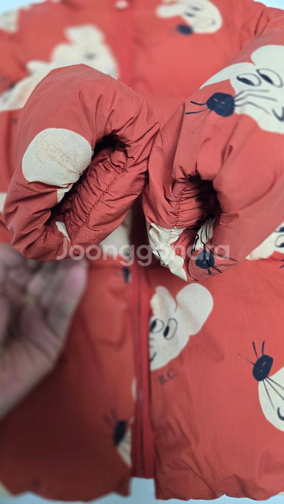 보보쇼즈 쥐돌이 패딩.모자 세트 4-5 110 52--1