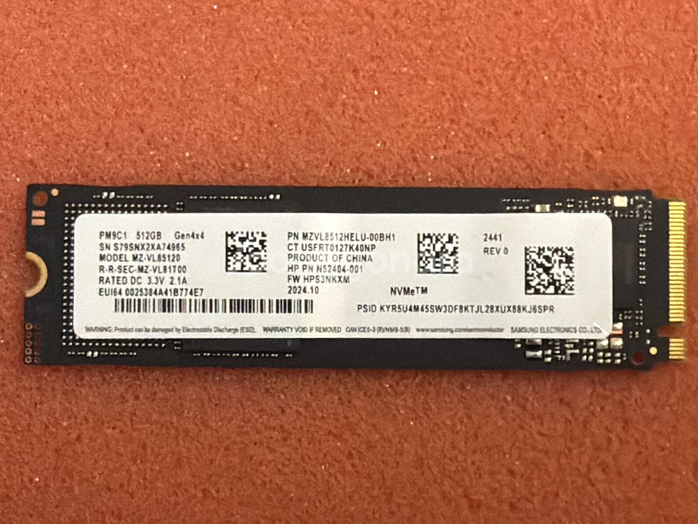 삼성 NVMe Gen4 PM9C1 512GB PM9A1--0