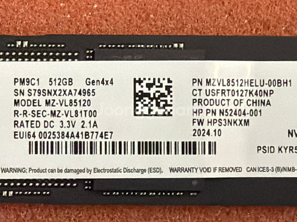 삼성 NVMe Gen4 PM9C1 512GB PM9A1--1