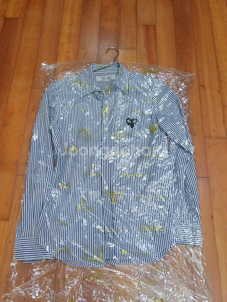 꼼데가르송 셔츠 스트라이프 블랙와펜 저렴하게 드립니다~--6