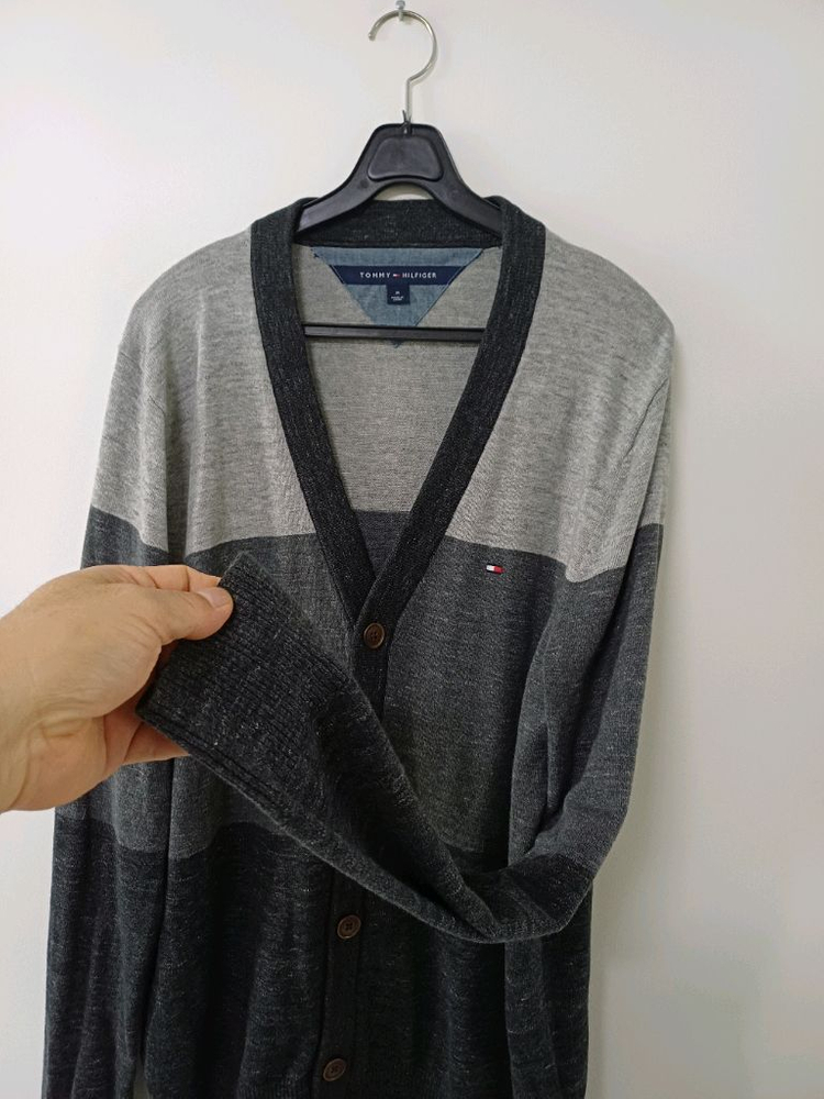 남성 타미힐피거 봄.가을 면가디건 (새상품급.100)--3