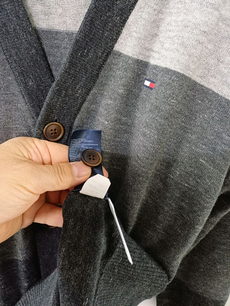 남성 타미힐피거 봄.가을 면가디건 (새상품급.100)--5