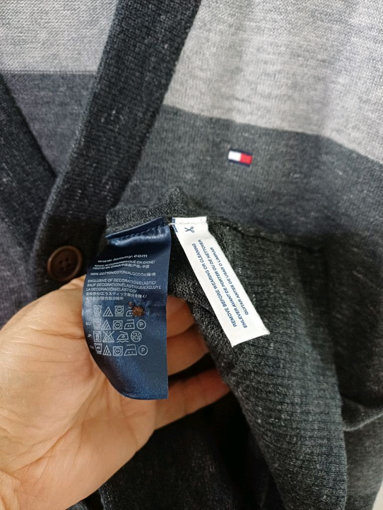 남성 타미힐피거 봄.가을 면가디건 (새상품급.100)--4