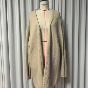 쟈니헤잇재즈 베이지 오버사이즈 디스트로이드 가디건