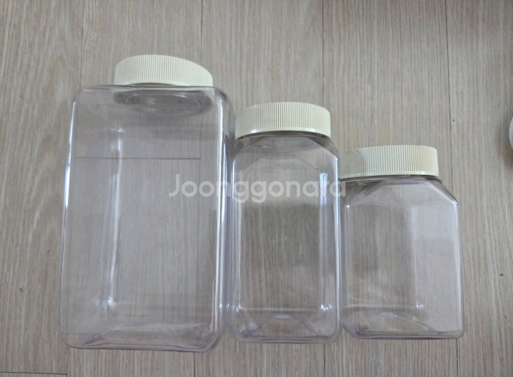 사각 투명 플라스틱병--0