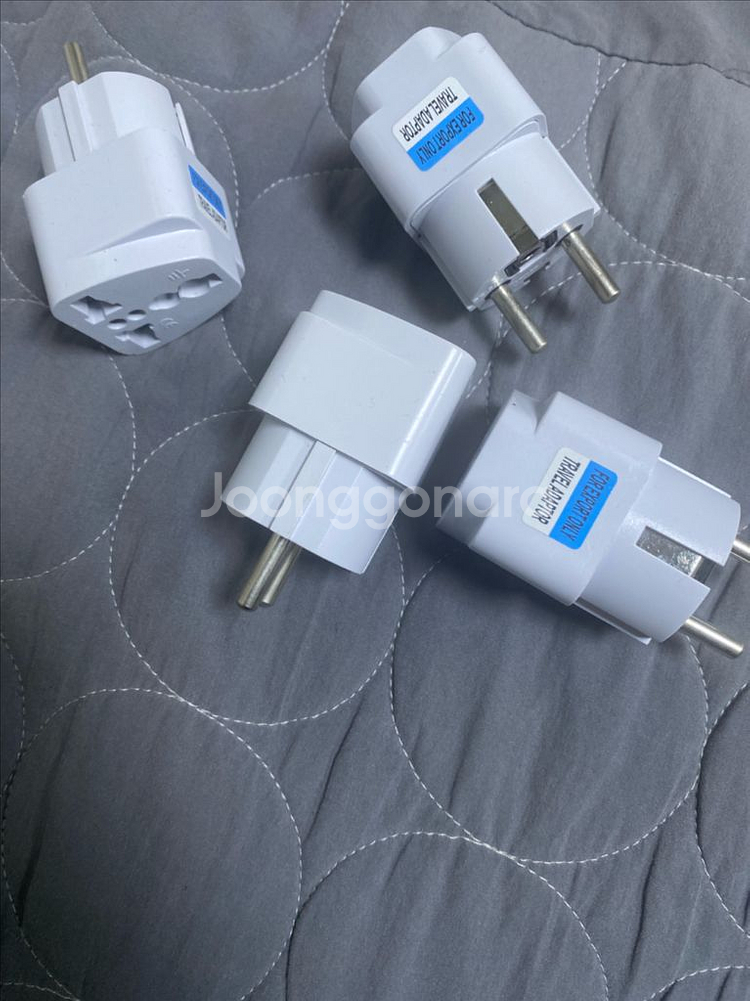 새상품 해외 어답터 4개 일괄 정리 250v--0