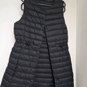 르꼬르망 덕다운 여성롱 패딩조끼 S사이즈