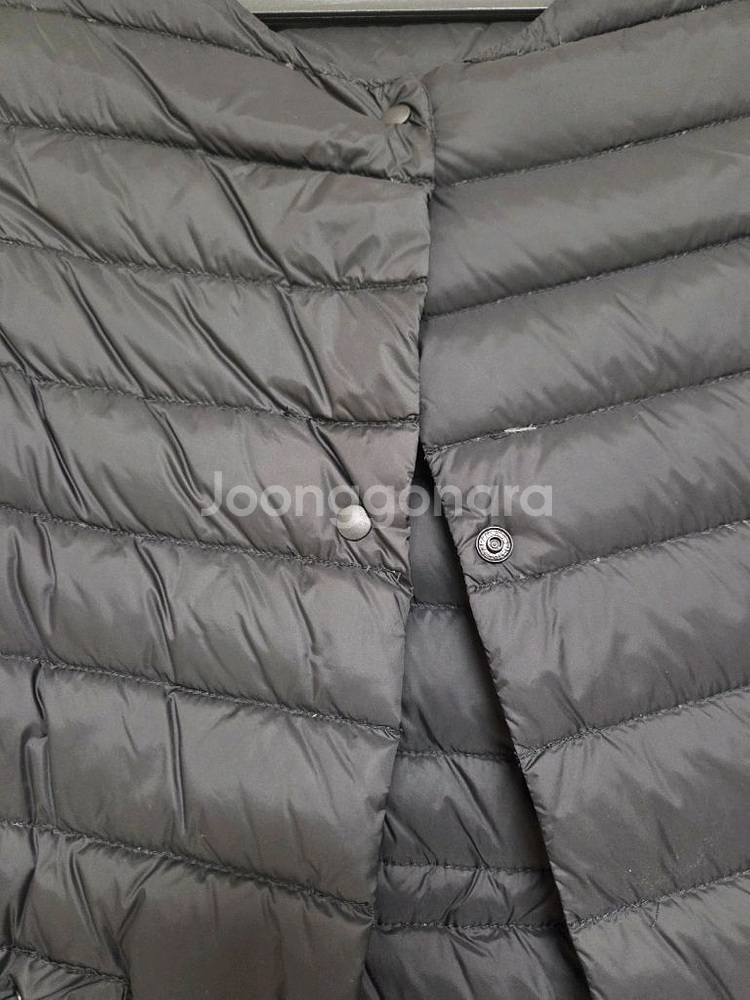 르꼬르망 덕다운 여성롱 패딩조끼 S사이즈--4