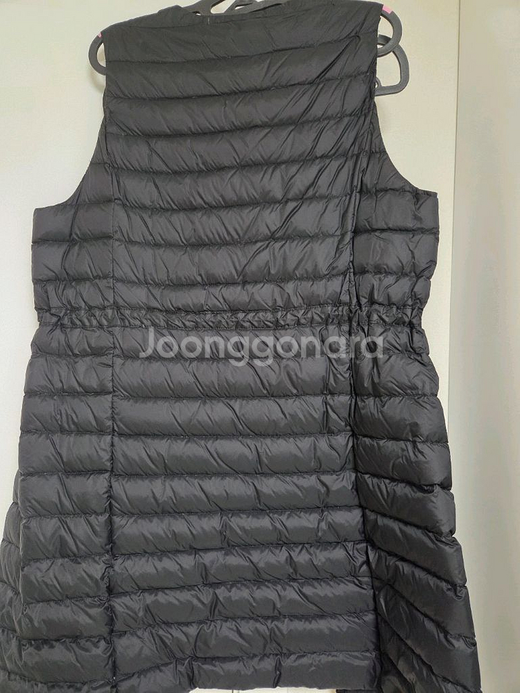 르꼬르망 덕다운 여성롱 패딩조끼 S사이즈--6