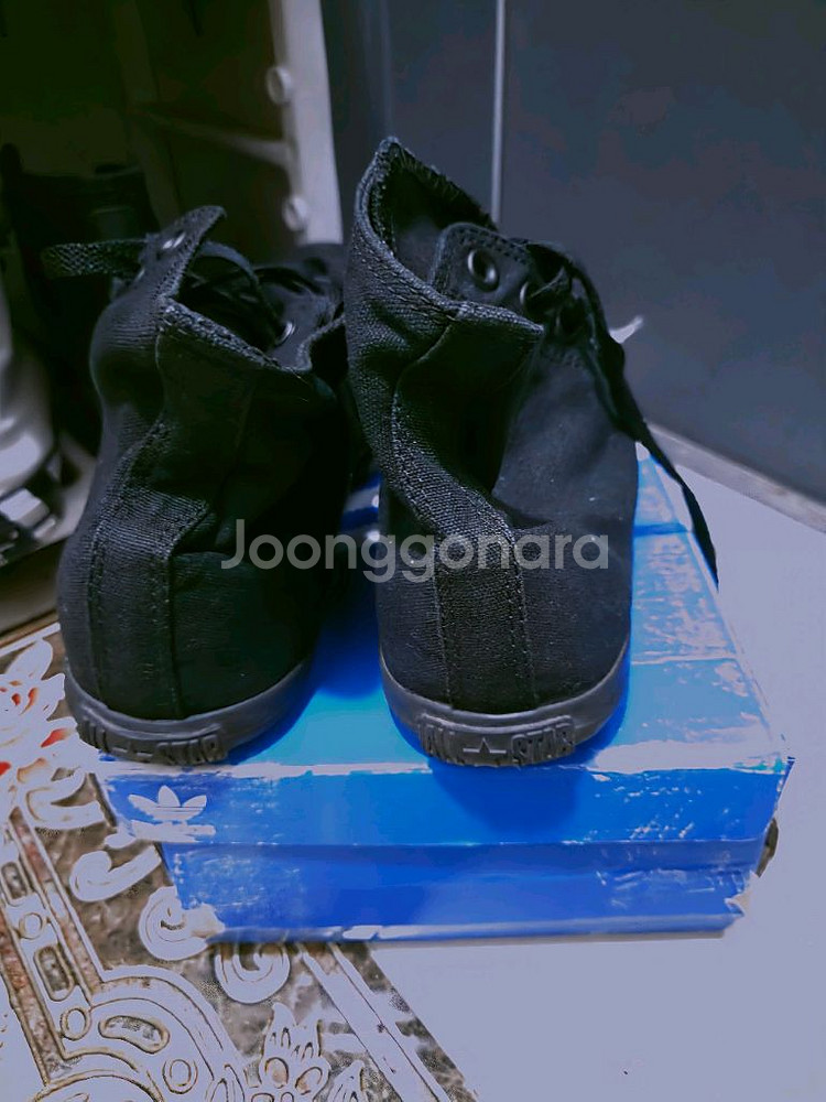컨버스 정품 척테일러 올블랙 하이 265-270사이즈--3