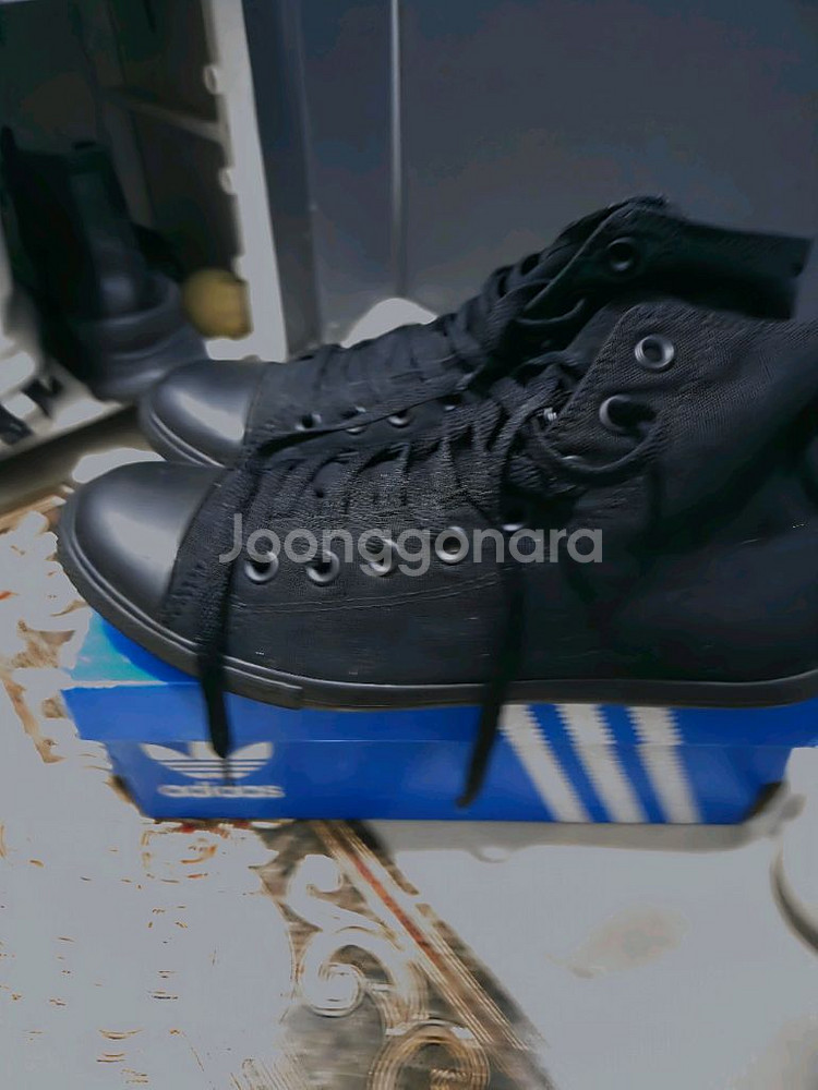 컨버스 정품 척테일러 올블랙 하이 265-270사이즈--2