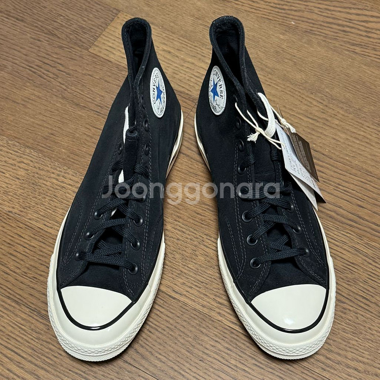 컨버스 척 70 하이 블랙 스웨이드 280mm 새상품--0