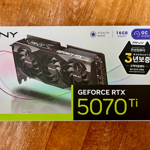 (미개봉) PNY 지포스 RTX 5070 Ti OC D