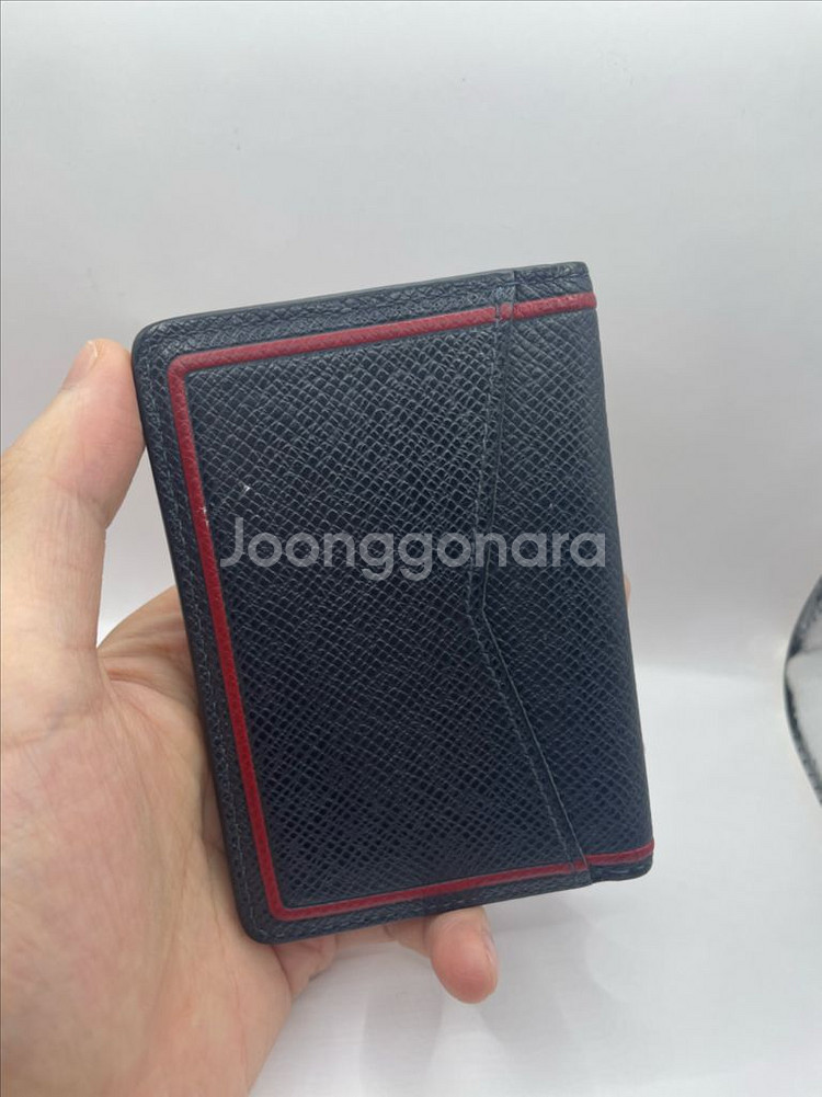 루이비통 타이가 블루마린 투톤 오거나이저 카드지갑--2