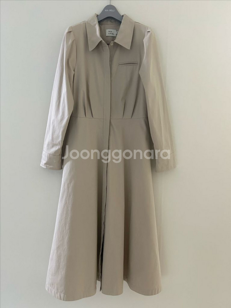 논로컬 퍼프셔츠 롱원피스 가을원피스--0