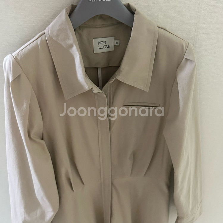 논로컬 퍼프셔츠 롱원피스 가을원피스--3