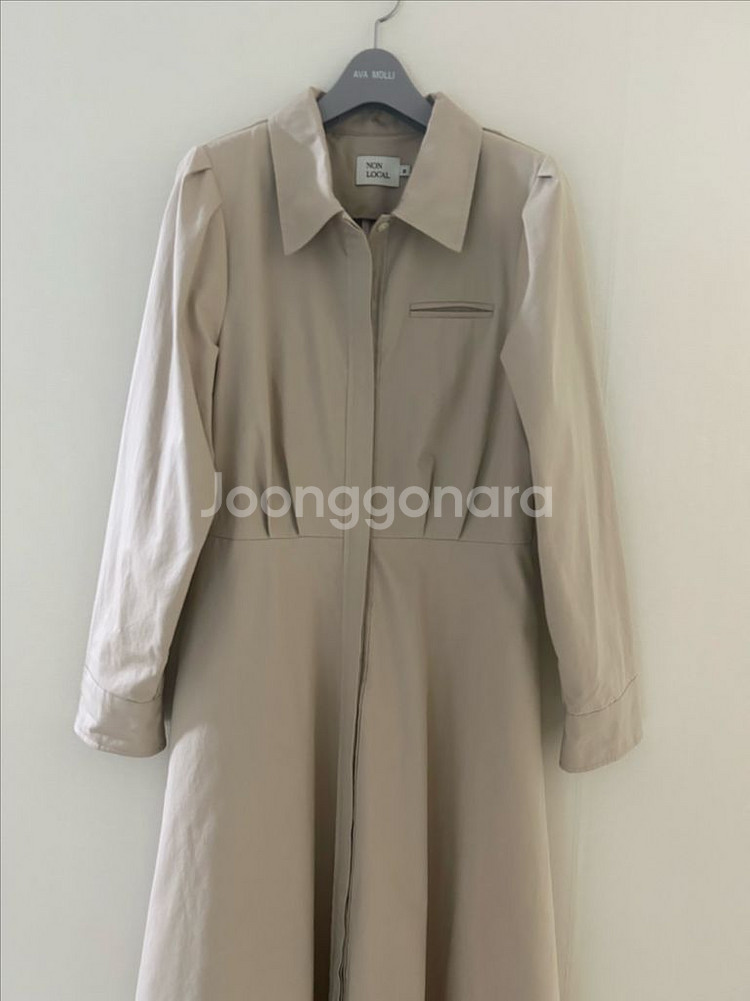 논로컬 퍼프셔츠 롱원피스 가을원피스--2