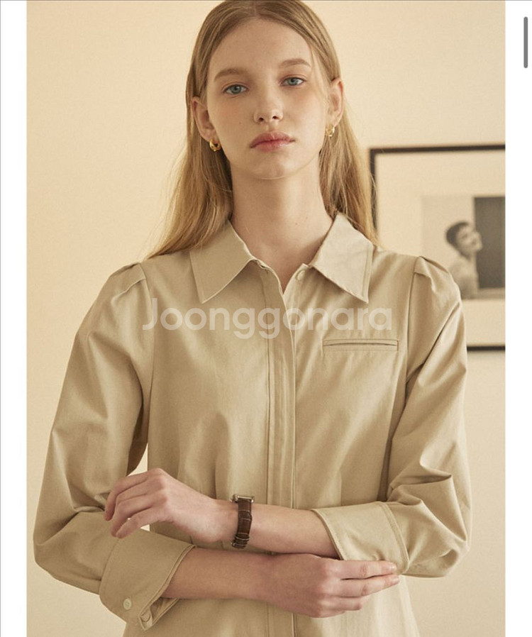 논로컬 퍼프셔츠 롱원피스 가을원피스--7