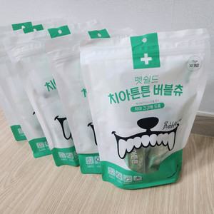 펫쉴드 버블츄 양치껌 5봉(50개)
