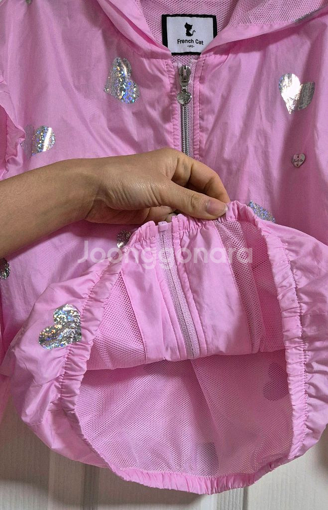 프랜치캣 PK 하트 화섬 바람막이 점퍼(140/8-9Y--4