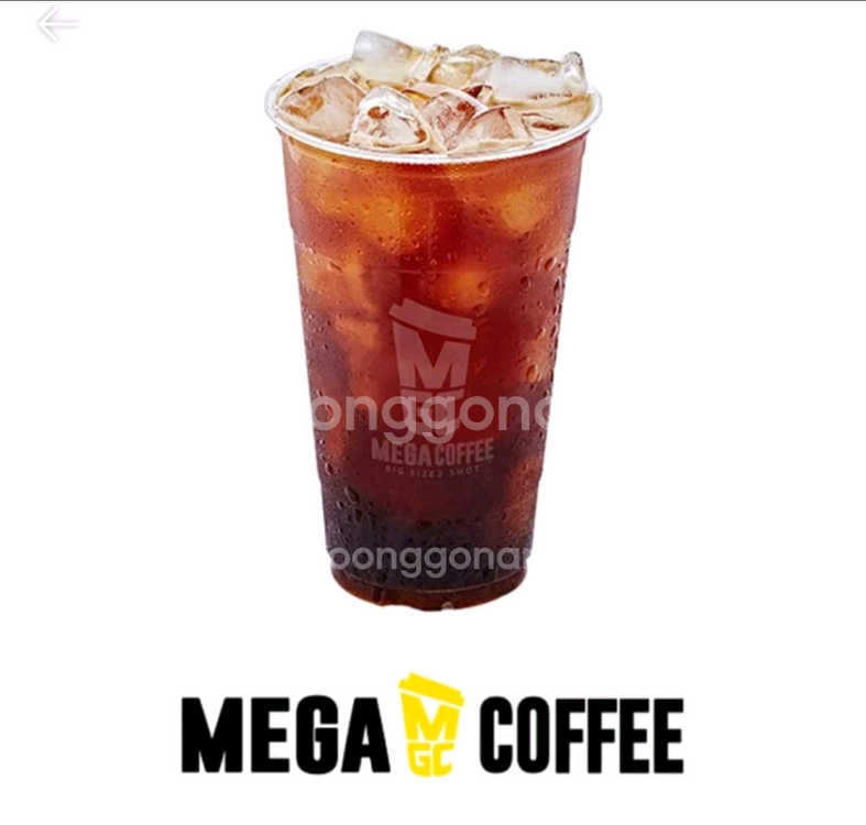 메가커피 (ice)아메리카노--0