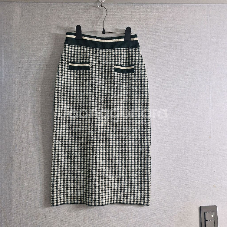 나이스클랍 니트 롱스커트 (1회 착용)--0