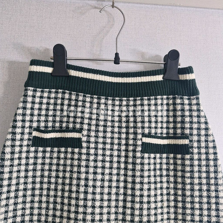 나이스클랍 니트 롱스커트 (1회 착용)--1