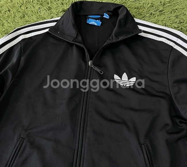 아디다스 블랙 검흰 트랙탑 져지집업 95/M--1
