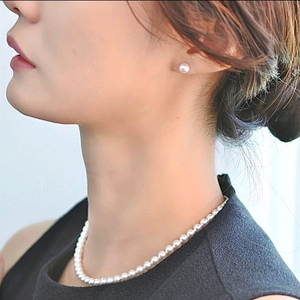 진주목걸이 6mm