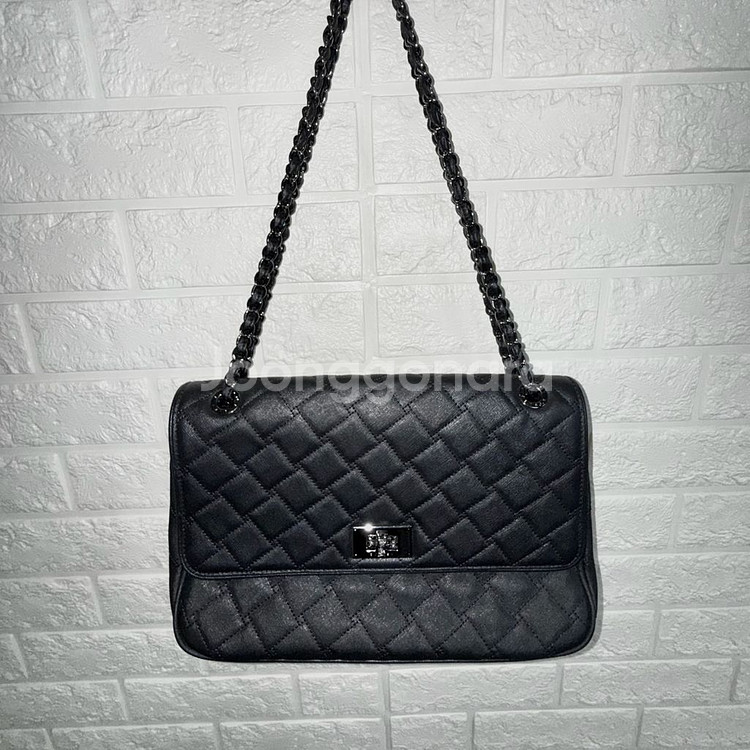 [새상품/무료배송] 시슬리 사피아노 점보 퀼팅 체인백--0