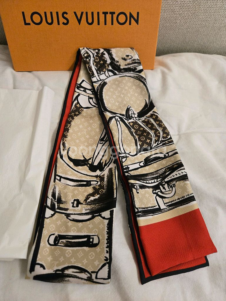 정품 루이비통 방도 스카프--1