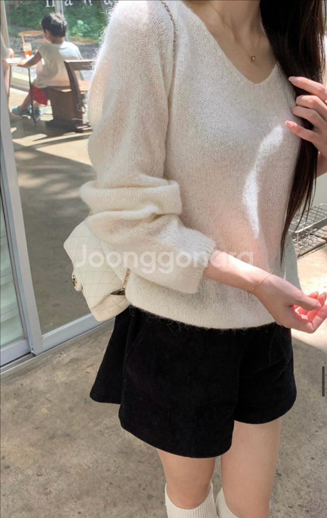 레예샵 reyeh 로지 모헤어 니트(새상품)--3