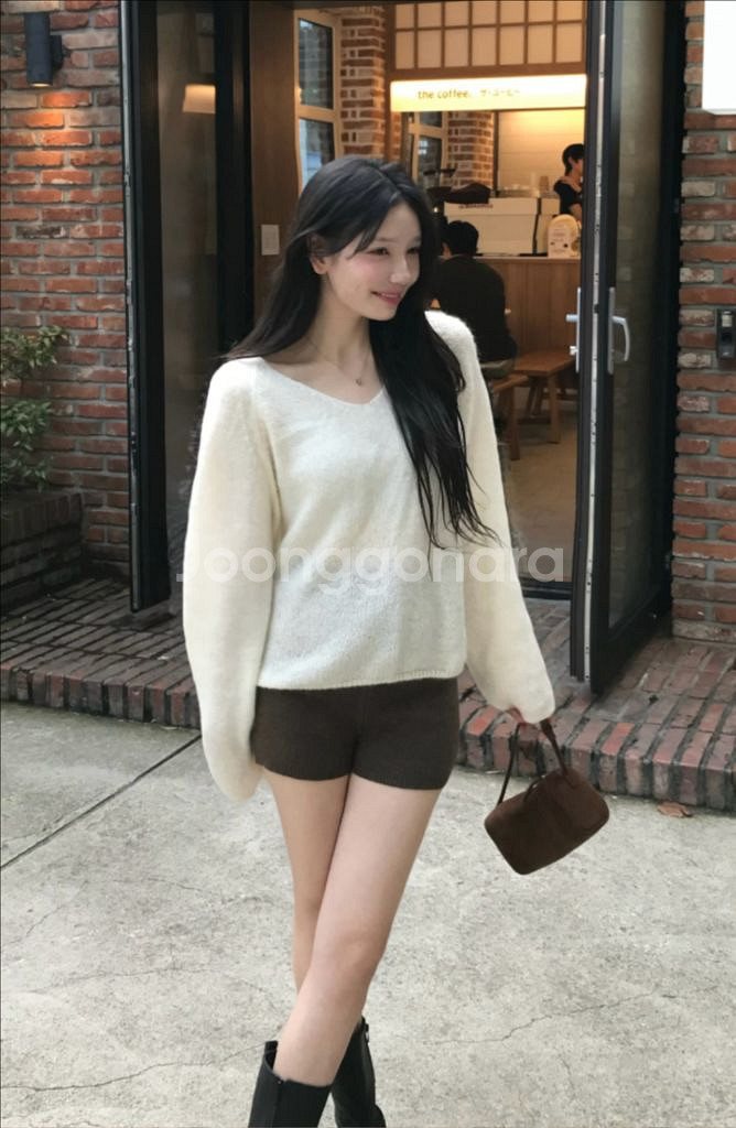 레예샵 reyeh 로지 모헤어 니트(새상품)--2