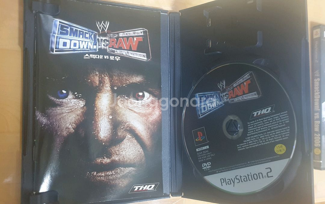 wwe 스맥다운 vs 로우 ps2 게임 2개--2