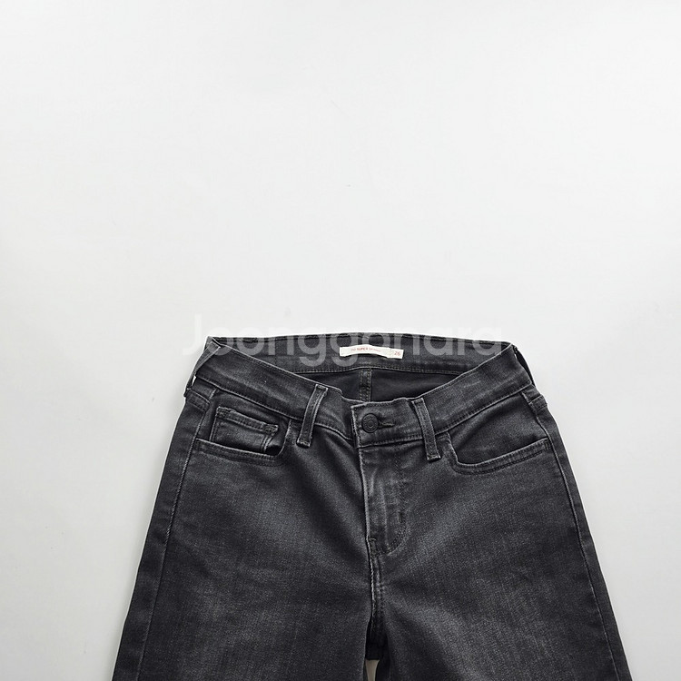 리바이스 청바지 흑청 데님 사이즈25 R2541--2