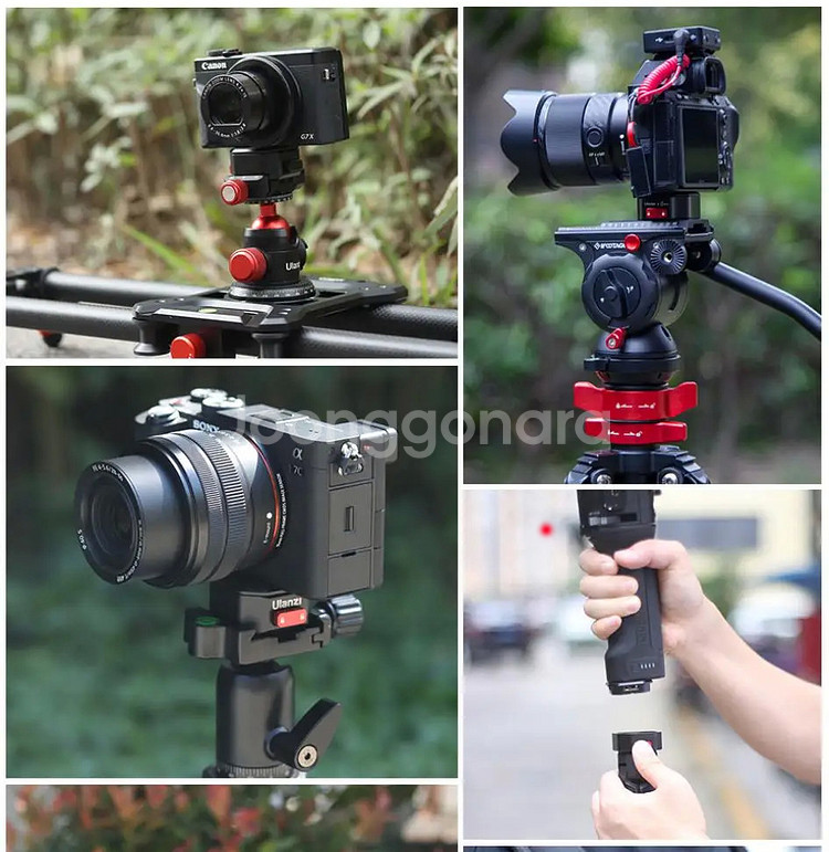 카메라 퀵릴리즈 플레이트 1개, 베이스 2개를 3만원에--3