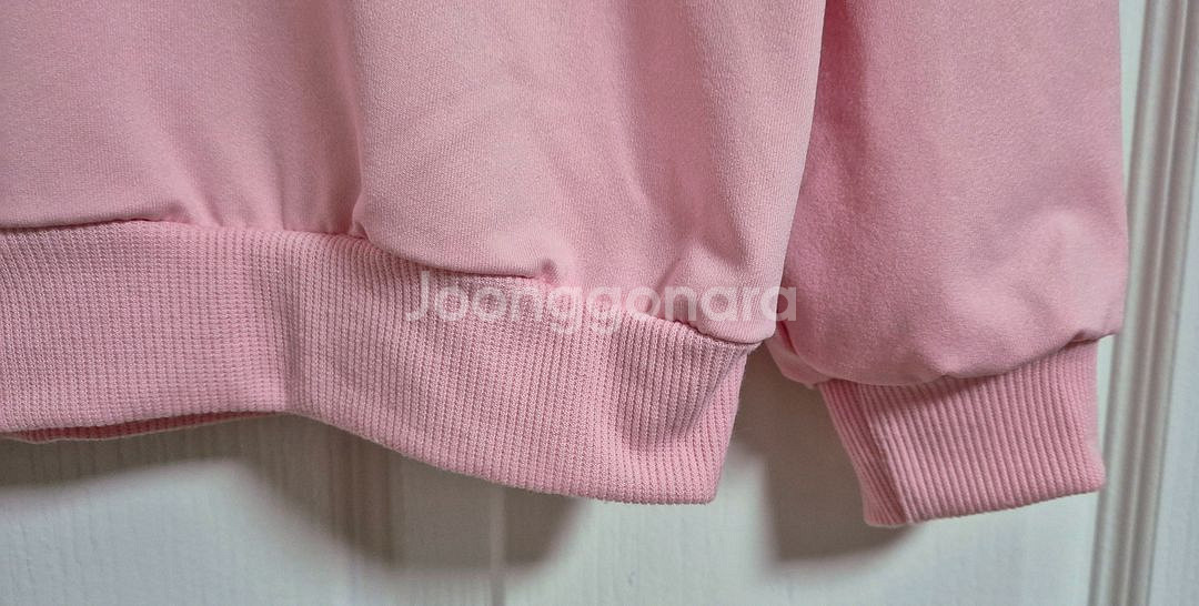 핑크+퍼플 하트 폴리 맨투맨 2벌(140/7-8Y)--4