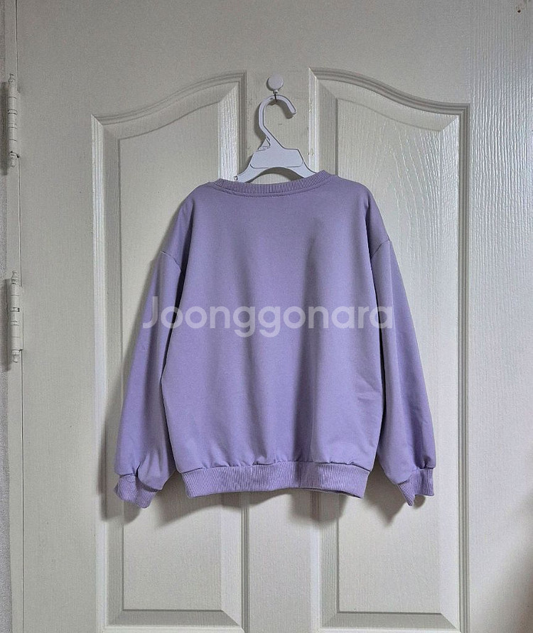 핑크+퍼플 하트 폴리 맨투맨 2벌(140/7-8Y)--9