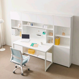 와이즈 학생 책상 풀세트 1400+책장400