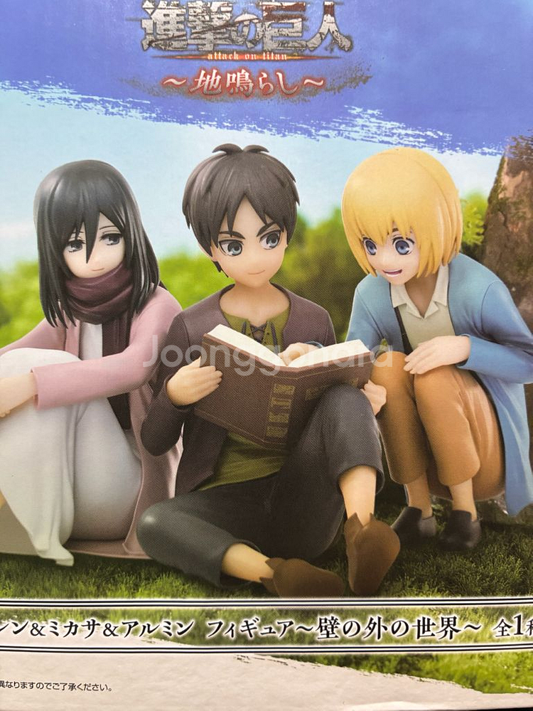 진격의 거인 A상 에렌 미카사 아르민 미개봉 피규어--0