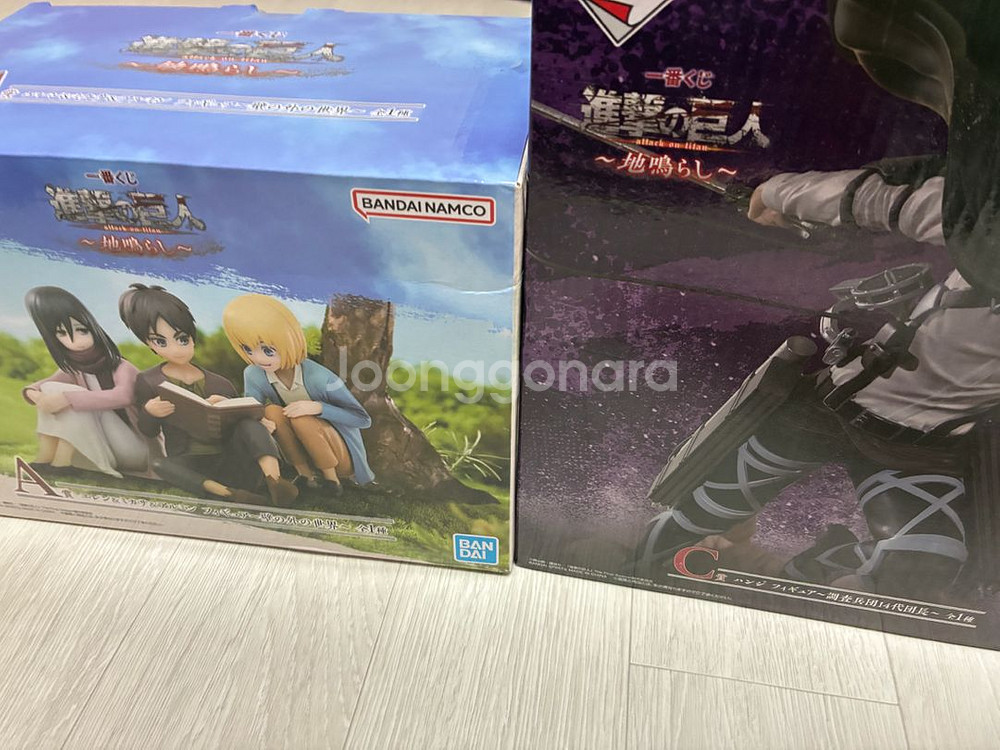 진격의 거인 A상 에렌 미카사 아르민 미개봉 피규어--1